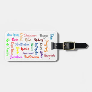 Famous Cities - Luggage Tag