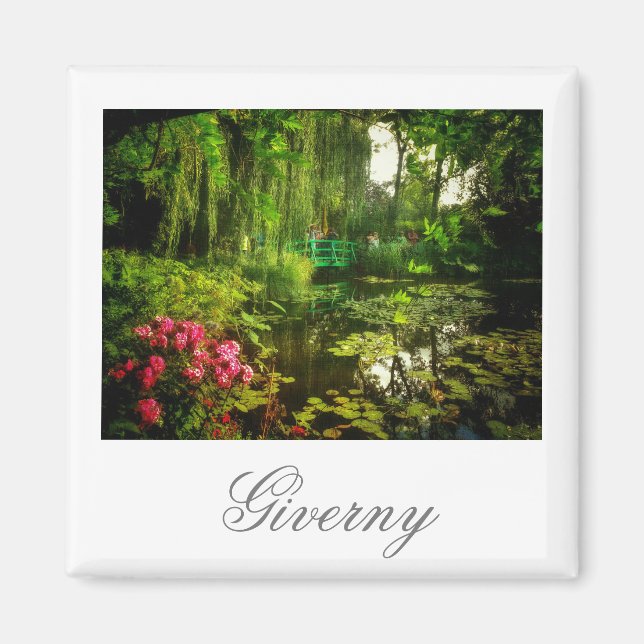Famous Claude Monet Giverny Pond Lilies Magnet (Front)