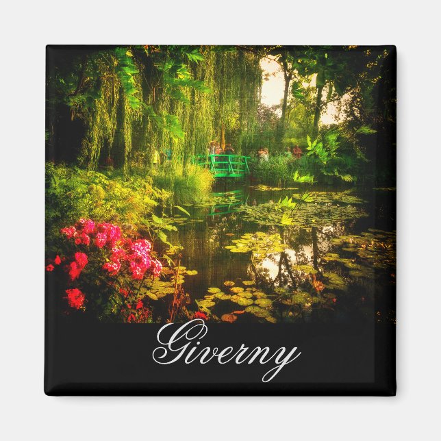 Famous Claude Monet Giverny Pond Lilies Magnet (Front)