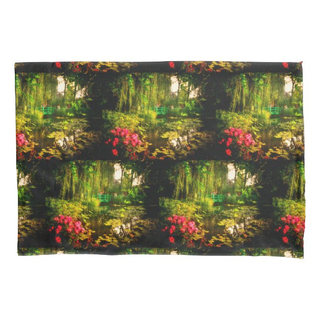 Famous Claude Monet Giverny Pond Lilies Pillowcase (Front)