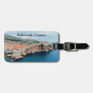 Famous Dubrovnik Old Town roofs & walls - Croatia Luggage Tag