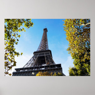 Famous Eiffel Tower in Paris, France Poster
