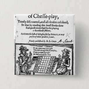 Famous Game of Chess, 1614 15 Cm Square Badge