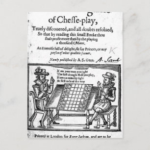 Famous Game of Chess, 1614 Postcard