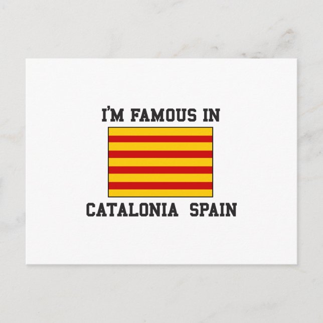 Famous In Catalonia Spain Postcard (Front)