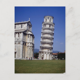 Famous inclined bell tower, the Leaning Tower of P Postcard
