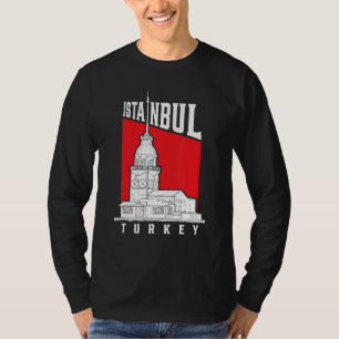 Famous Istanbul Landmarks Maidenu2019s Tower Turke T-Shirt
