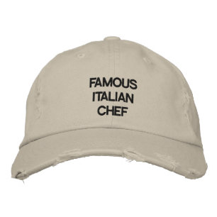 "FAMOUS ITALIAN CHEF" FUN HAT FOR HIM