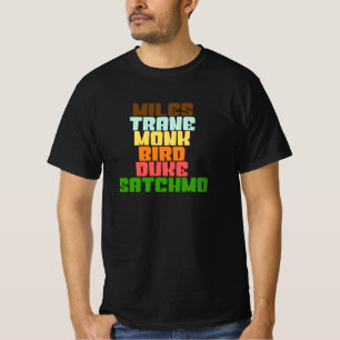 Famous Jazz Miles Coltrane Monk - Orchestra T-Shirt
