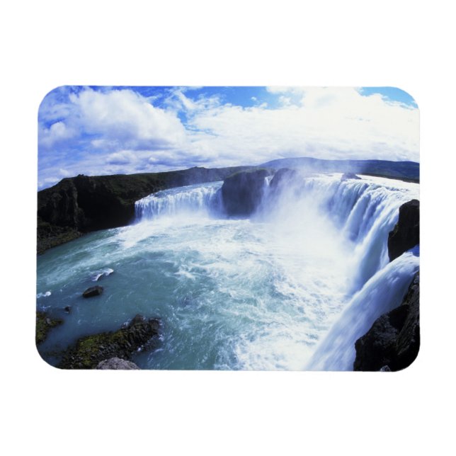 Famous Jodafoss Falls in North Central Iceland Magnet (Horizontal)