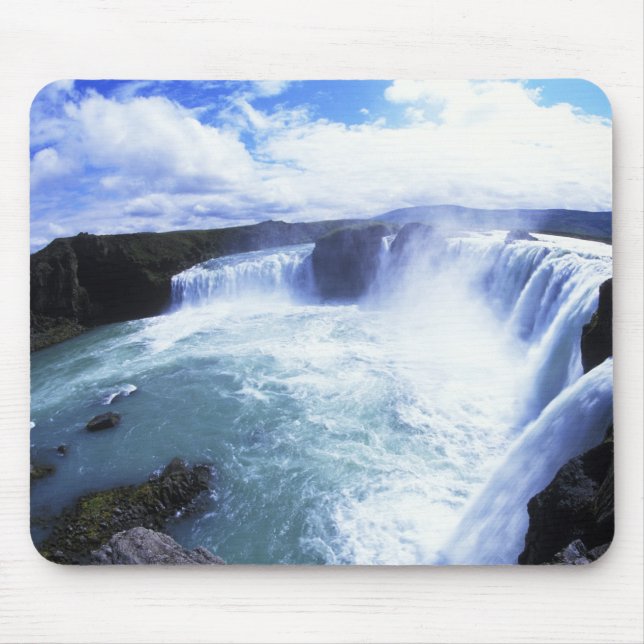 Famous Jodafoss Falls in North Central Iceland Mouse Pad (Front)