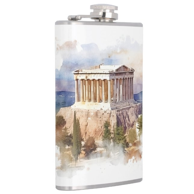 Famous landmarks design hip flask (Right)