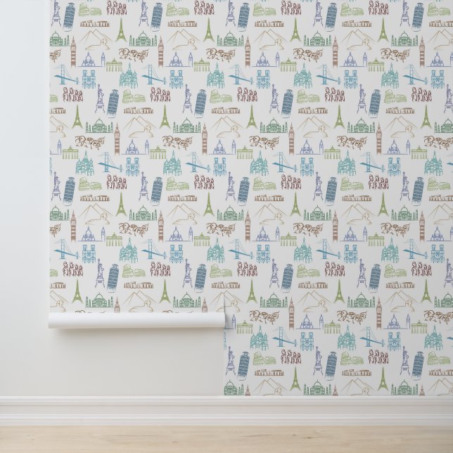 Famous Landmarks Pattern Wallpaper (Application)