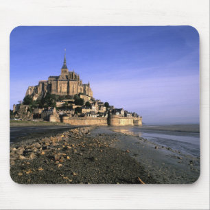 Famous Le Mont St. Michel Island Fortress in Mouse Pad