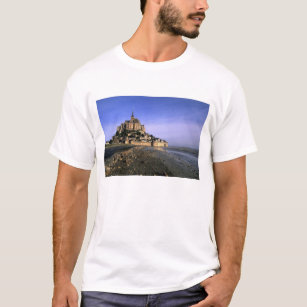 Famous Le Mont St. Michel Island Fortress in T-Shirt