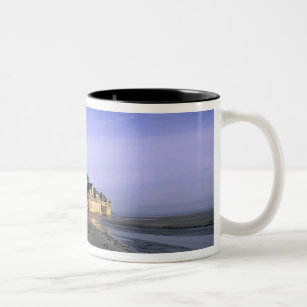 Famous Le Mont St. Michel Island Fortress in Two-Tone Coffee Mug