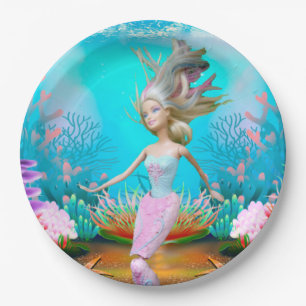 Famous Mermaid Paper Plate