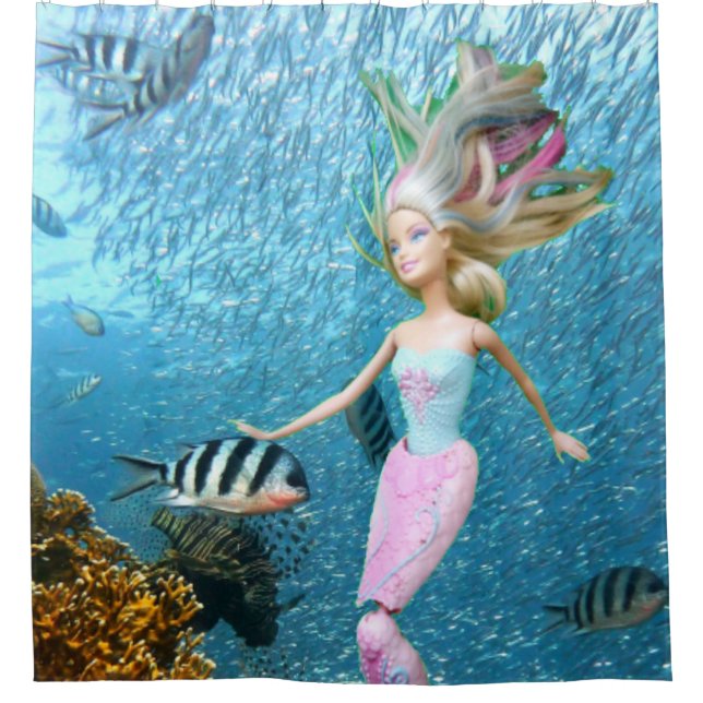 Famous Mermaid Shower Curtain (Front)