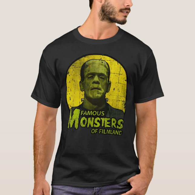 Famous Monsters The Creature Frankenstein T-Shirt (Front)