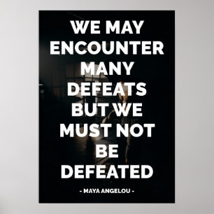 Famous Motivational and Inspirational Quote Poster