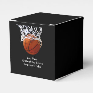 Famous Motivational Quote Basketball Favour Box
