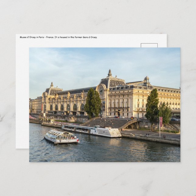 Famous Musée d'Orsay - Paris, France, Europe Postcard (Front/Back)