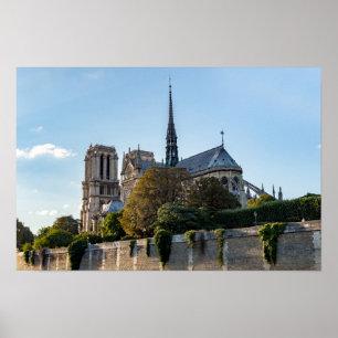 Famous Notre Dame de Paris Cathedral - France Poster