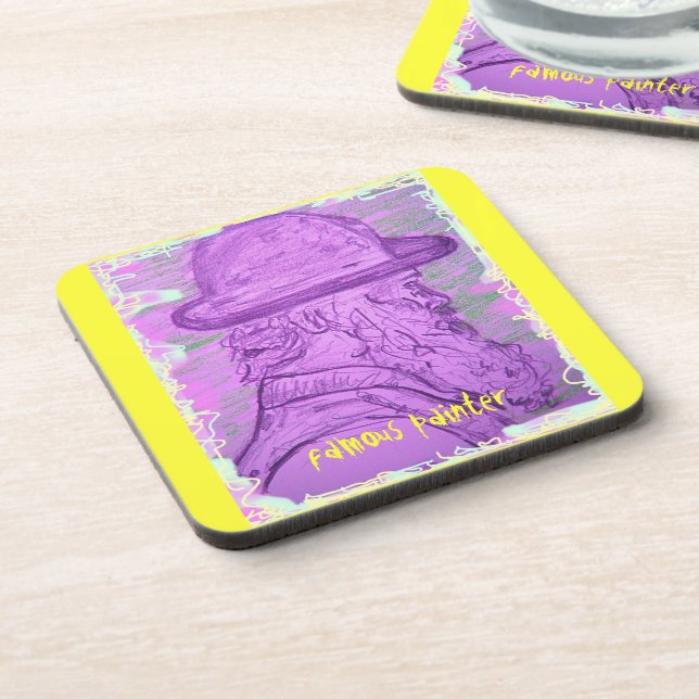 famous painter art coaster (Left Side)