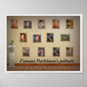 Famous Parkinson's patients Poster