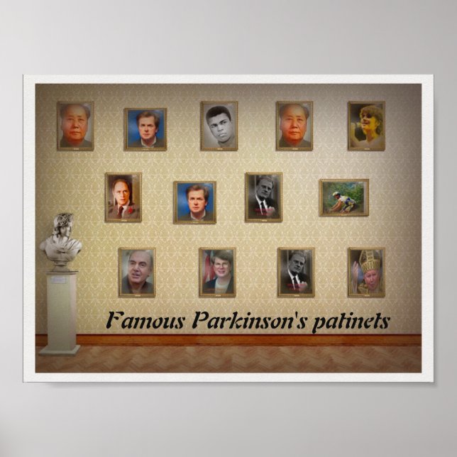 Famous Parkinson's patients Poster (Front)