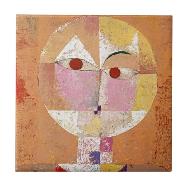 Famous Paul Klee Abstract Art Ceramic Tile (Front)