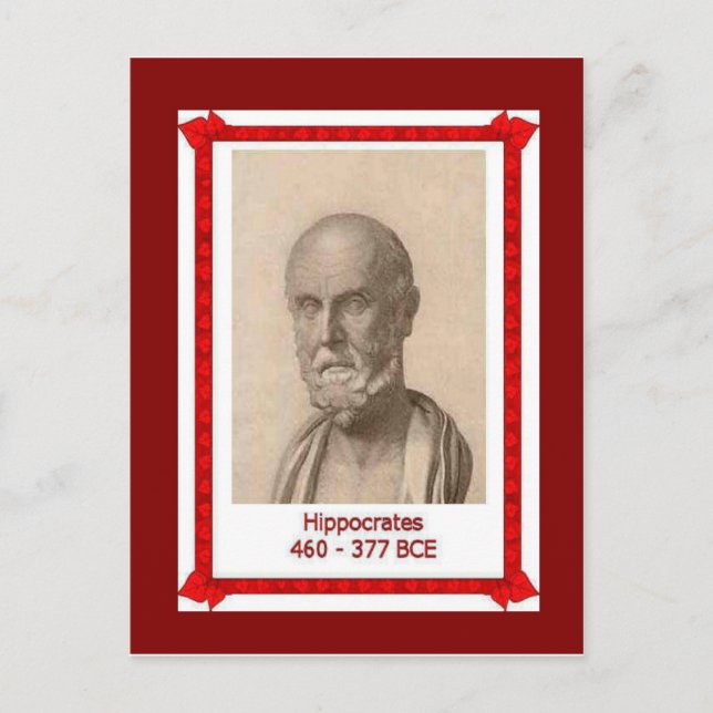 Famous people, Hippocrates, Postcard (Front)