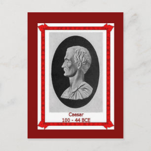 Famous people, Julius Caesar 100 - 44 BCE Postcard