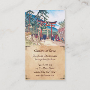 Famous Places of Kyoto - Fushimi Inari scenery Business Card