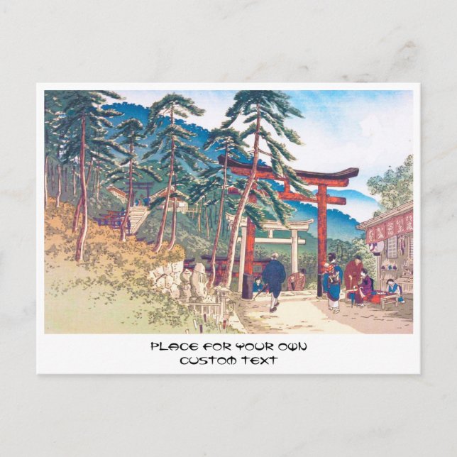 Famous Places of Kyoto - Fushimi Inari scenery Postcard (Front)