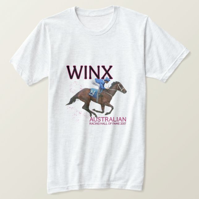 Famous Racehorse Winx 1975 Horse Racing T-Shirt (Design Front)
