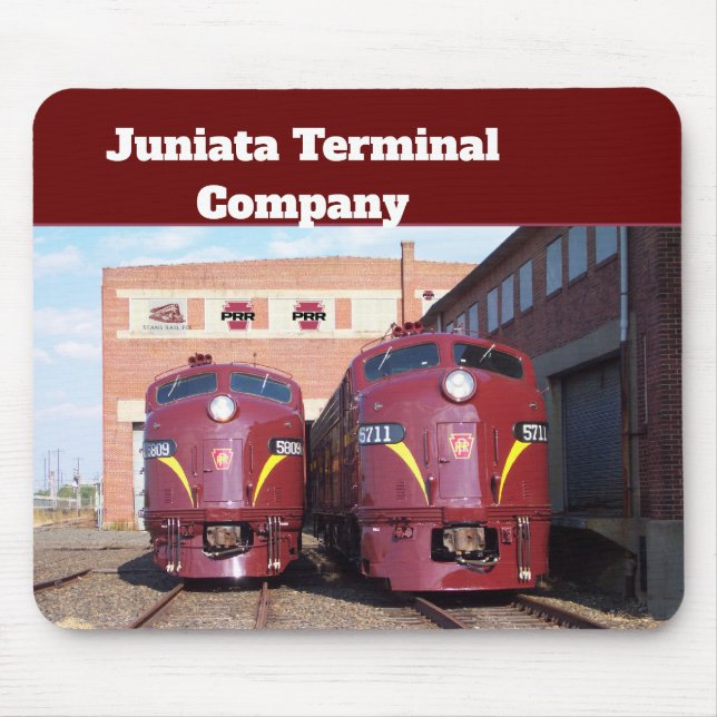 Famous restored Pennsylvania Railroad Locomotives  Mouse Pad (Front)