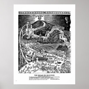 Famous ROAD TO SUCCESS Poster 100 Year Celebration