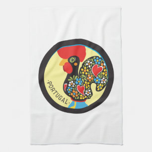 Famous Rooster of Barcelos Nr 06 Tea Towel