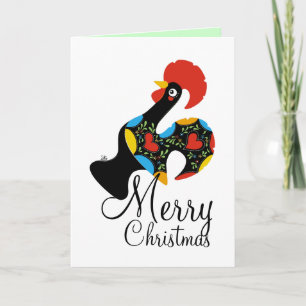 Famous Rooster of Barcelos Nr 09 Merry Christmas Holiday Card