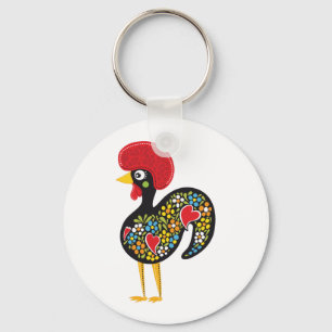 Famous Rooster of Barcelos Portugal Nr. 07 Key Ring