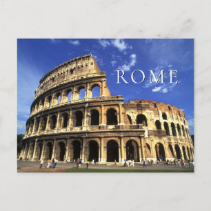 Famous Ruins of the Coliseum Rome Italy Postcard