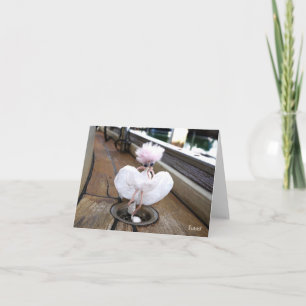Famous scene in White robe reenacted by fubby. Thank You Card