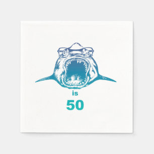Famous Shark is 50 cocktail napkin