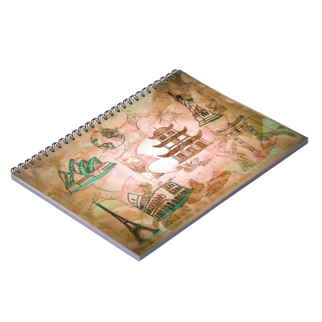 Famous Sites Notebook (Left Side)