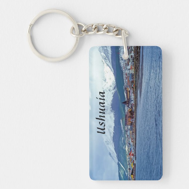 Famous Ushuaia - Tierra del Fuego, Argentina Key Ring (Front)