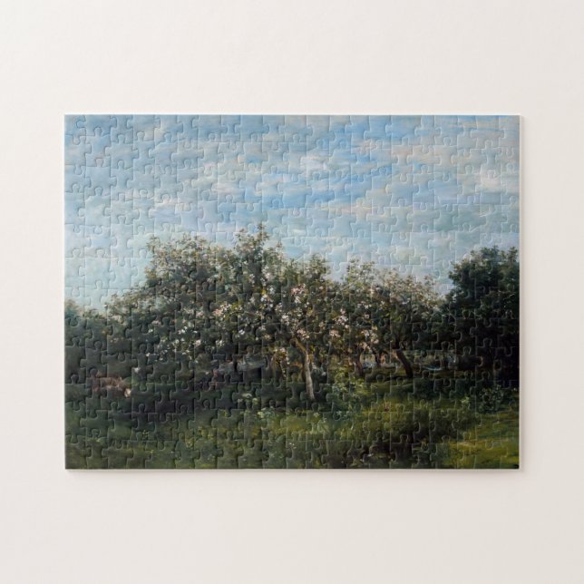 Famous Visual Arts Charles Francois Daubigny Apple Jigsaw Puzzle (Horizontal)