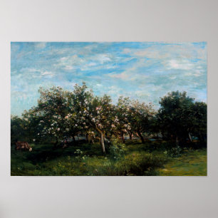 Famous Visual Arts Charles Francois Daubigny Apple Poster