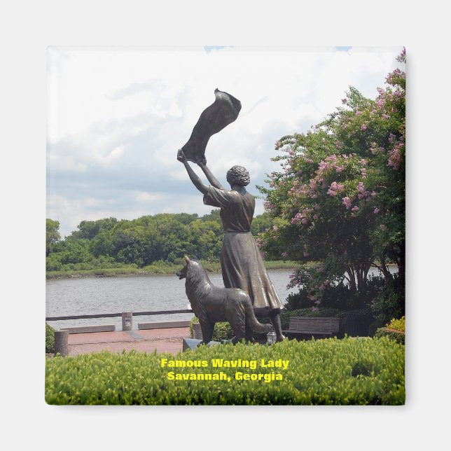 Famous Waving Lady of Savannah Magnet (Front)