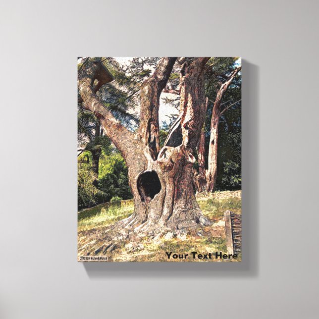 Famous Wizard Movie Tree Canvas Print (Front)